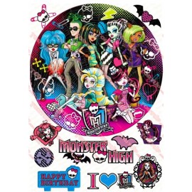 Вафельна картинка Монстер хай 006
